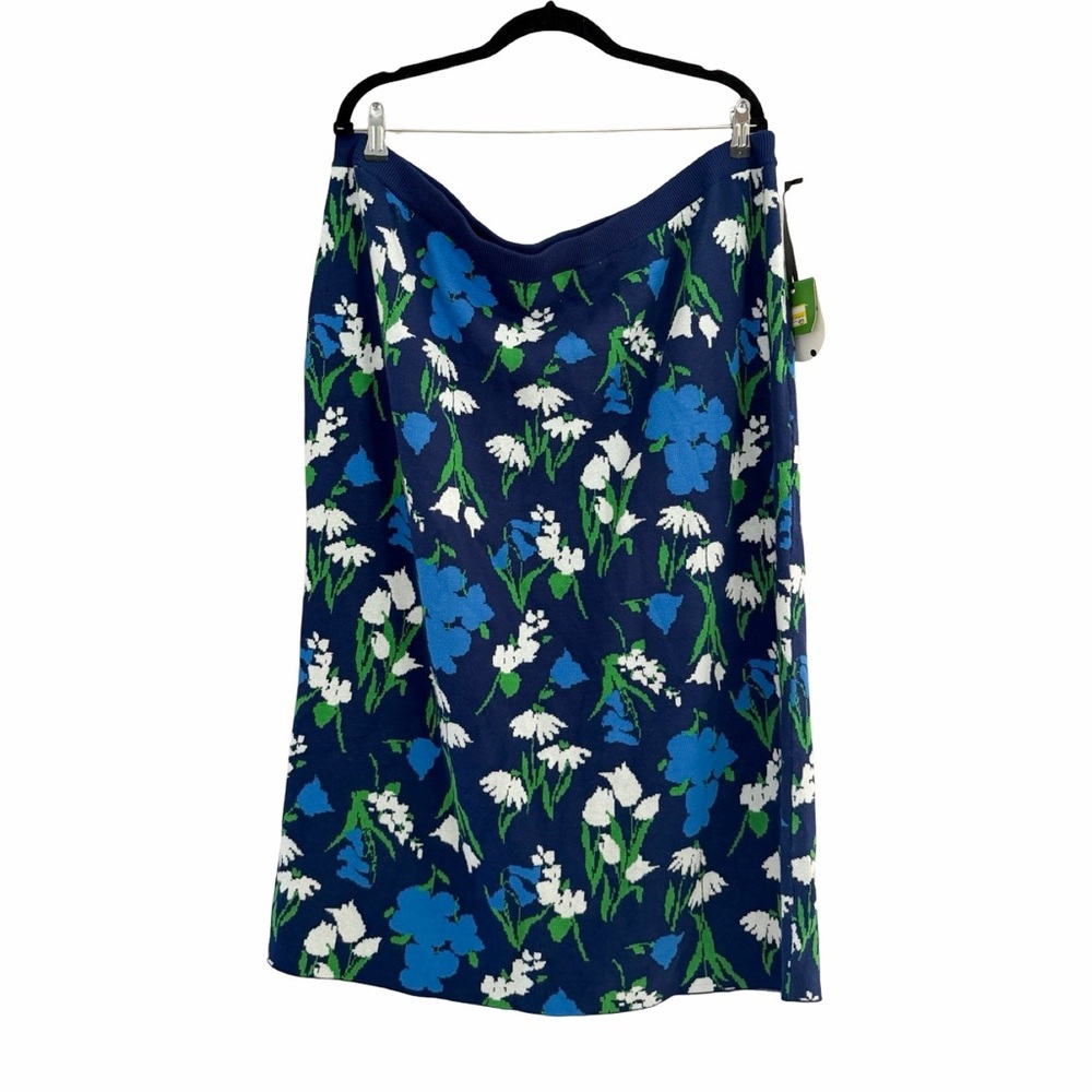 NWT KATE SPADE x TARGET Mixed Floral Sweater Midi Skirt Sz XXL - Picture 3 of 8